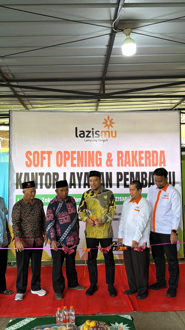 Lazismu Lampung Tengah Gelar Soft Opening Kantor Layanan Pembantu, Diresmikan Ketua PDM Lampung Tengah